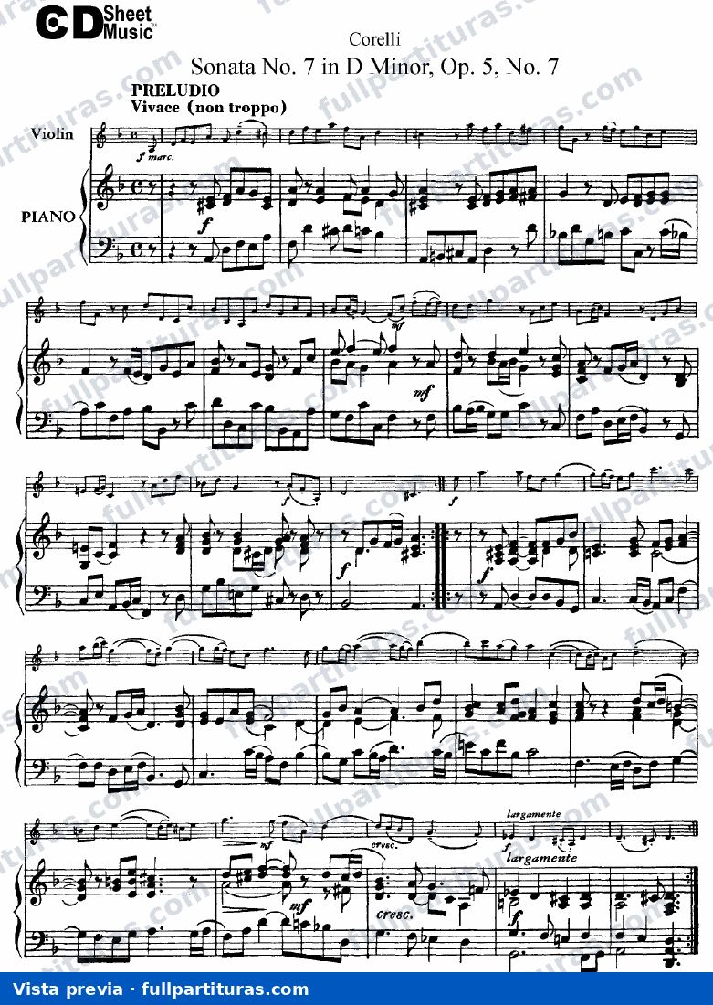 Sonata 7 op 5, Violin y Piano — preview