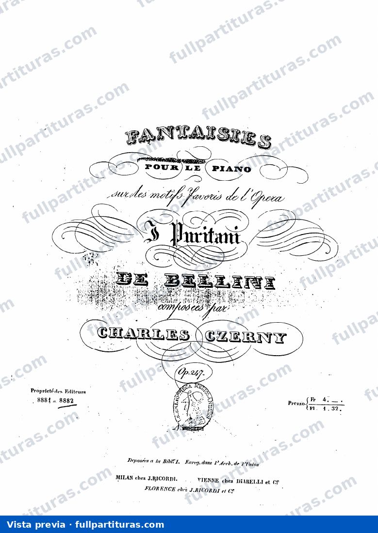 Czerny - Bellini I Puritani — preview