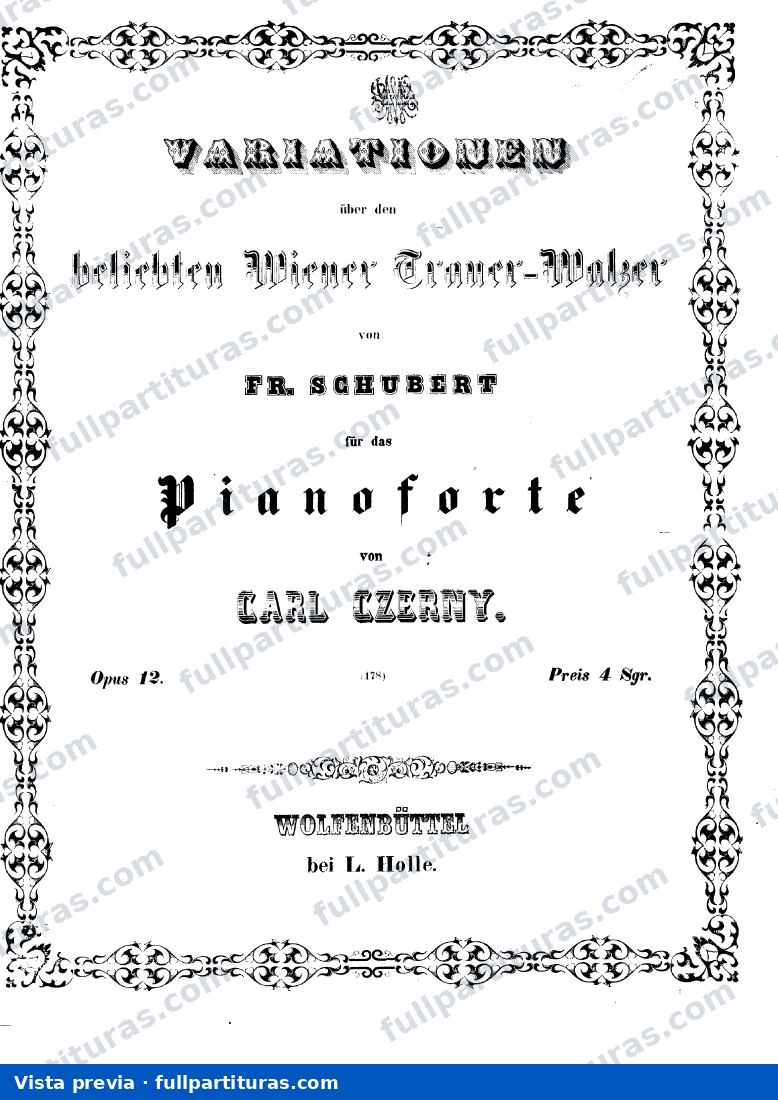 Variazioni su di un valzer viennese Op. 12 — preview