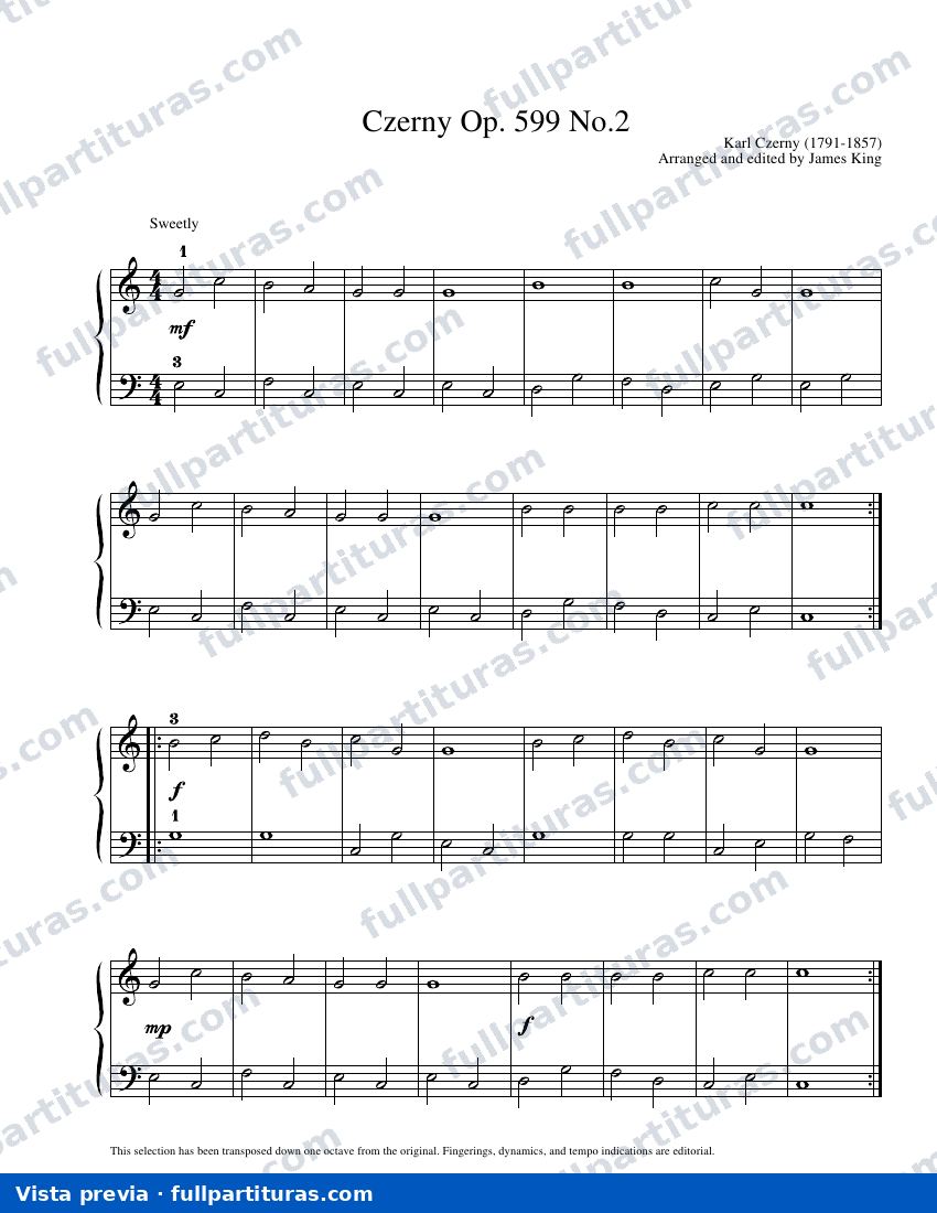 Estudio nº 2 Op. 599 — preview