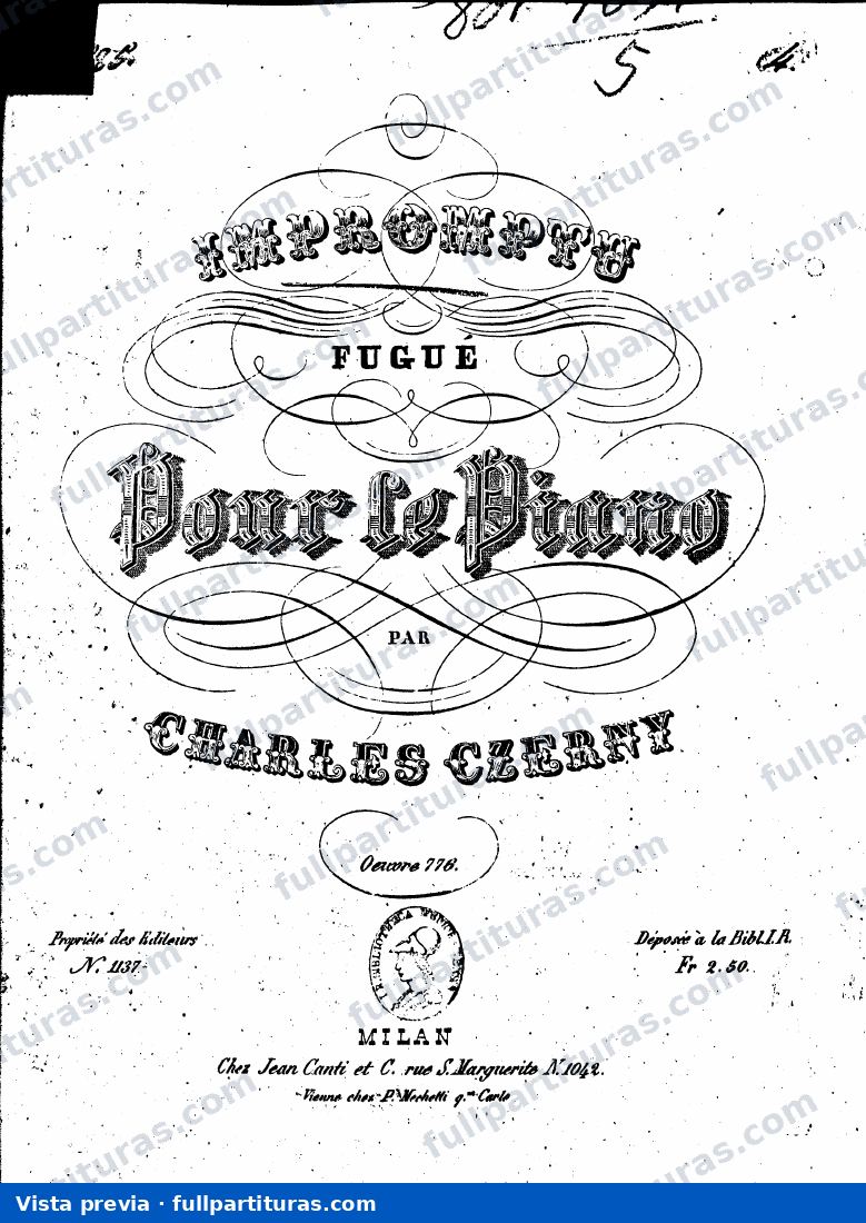 Impromptu Fuga Op. 776 — preview