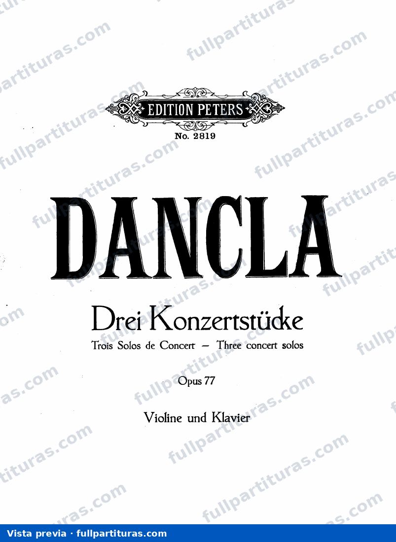 3 Concert Solos, Op.77 — preview