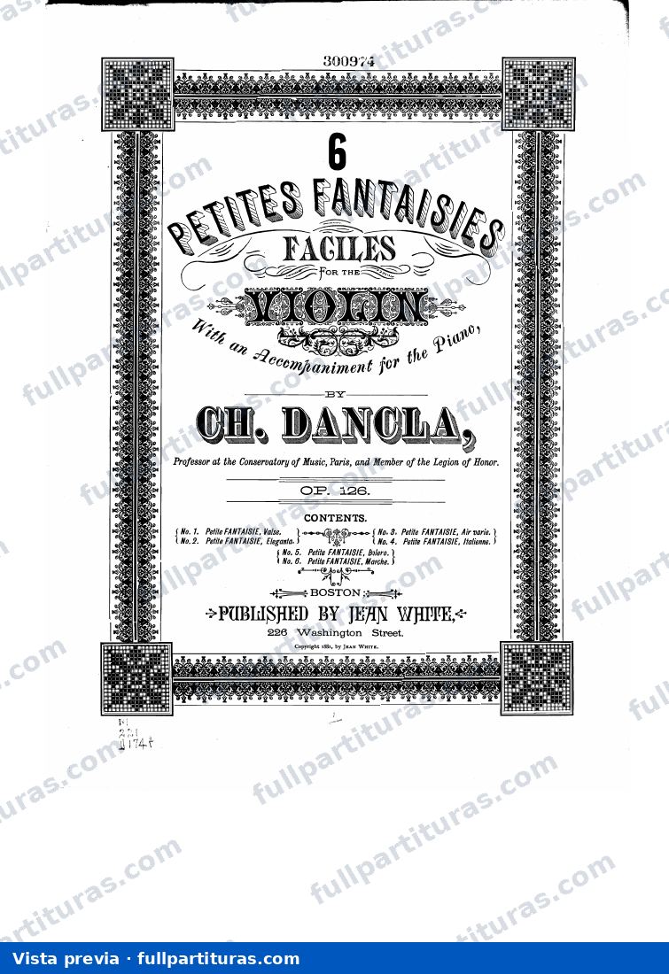 6 Petites fantaisies faciles, Op.126 — preview