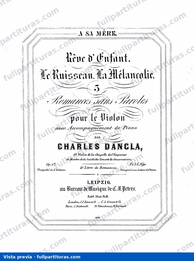 3 Romances sans Paroles, Op.57 — preview