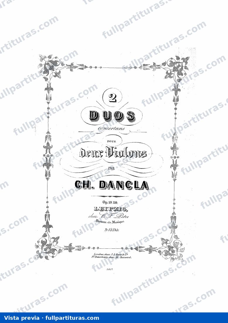 2 Violin Duos, Op.19 y 20 — preview