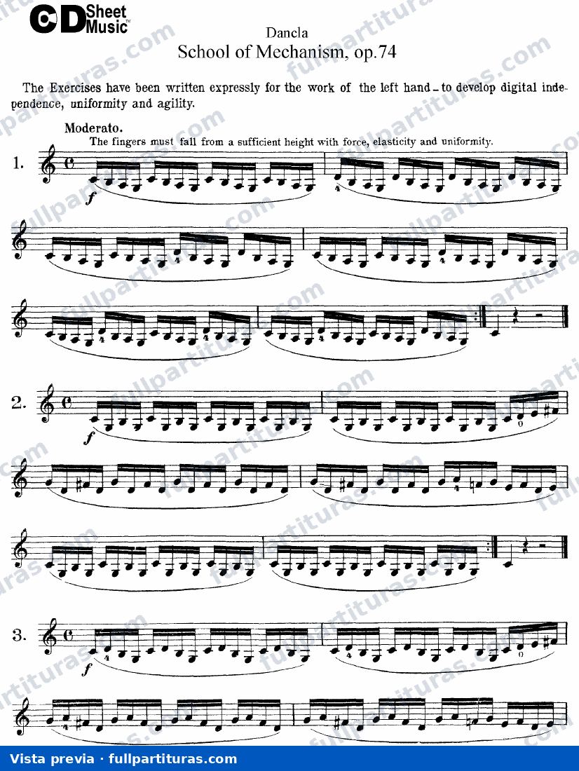 La scuola del meccanismo Op.74 — preview
