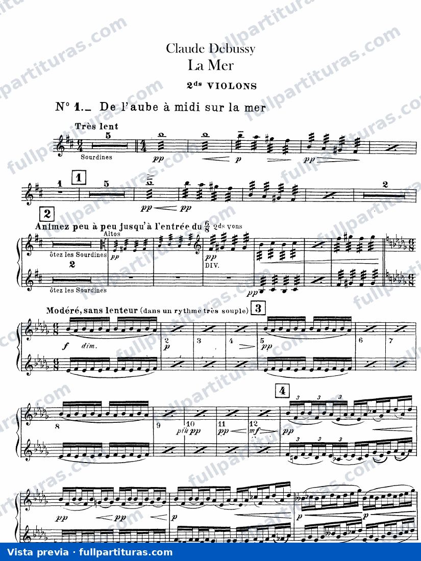 Nocturnes: Violín 2 — preview