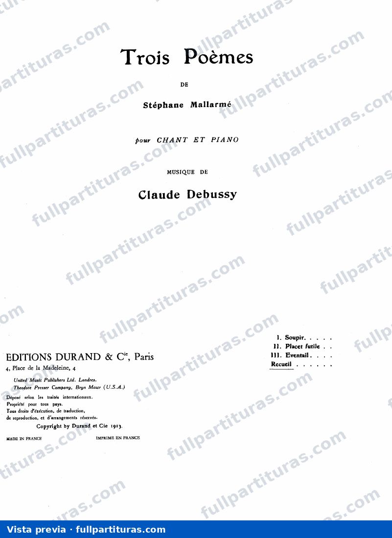 Three Poems by Stéphane Mallarmé — preview