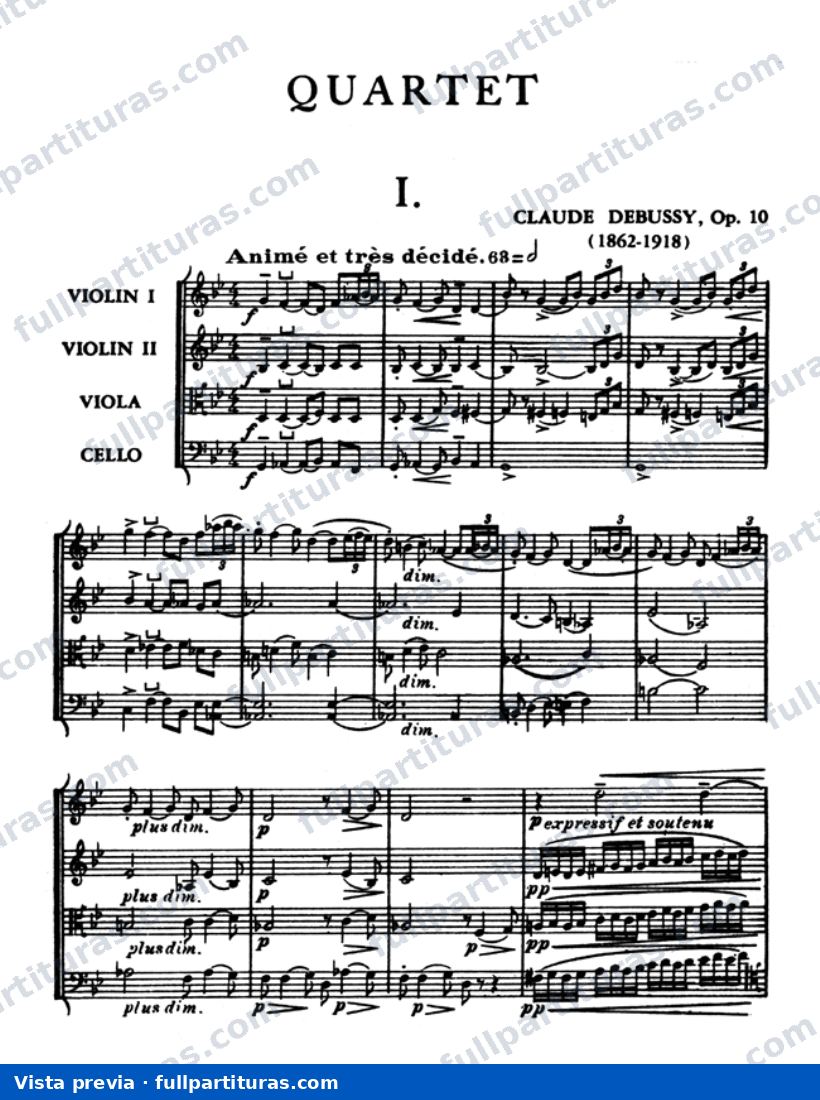 Cuarteto de cuerdas No. 1, Op. 10 — preview