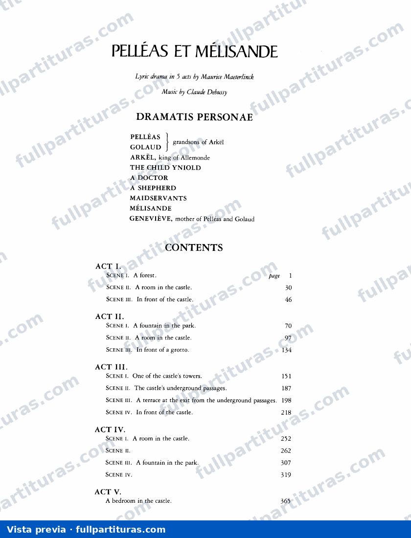 Pelléas et Mélisande: Acto I — preview