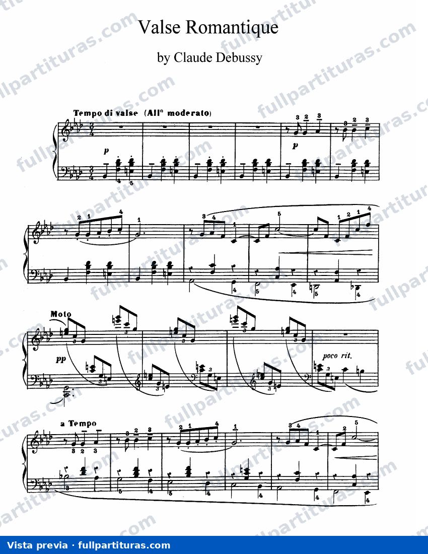 12 Estudios para piano: Valse Romantique — preview