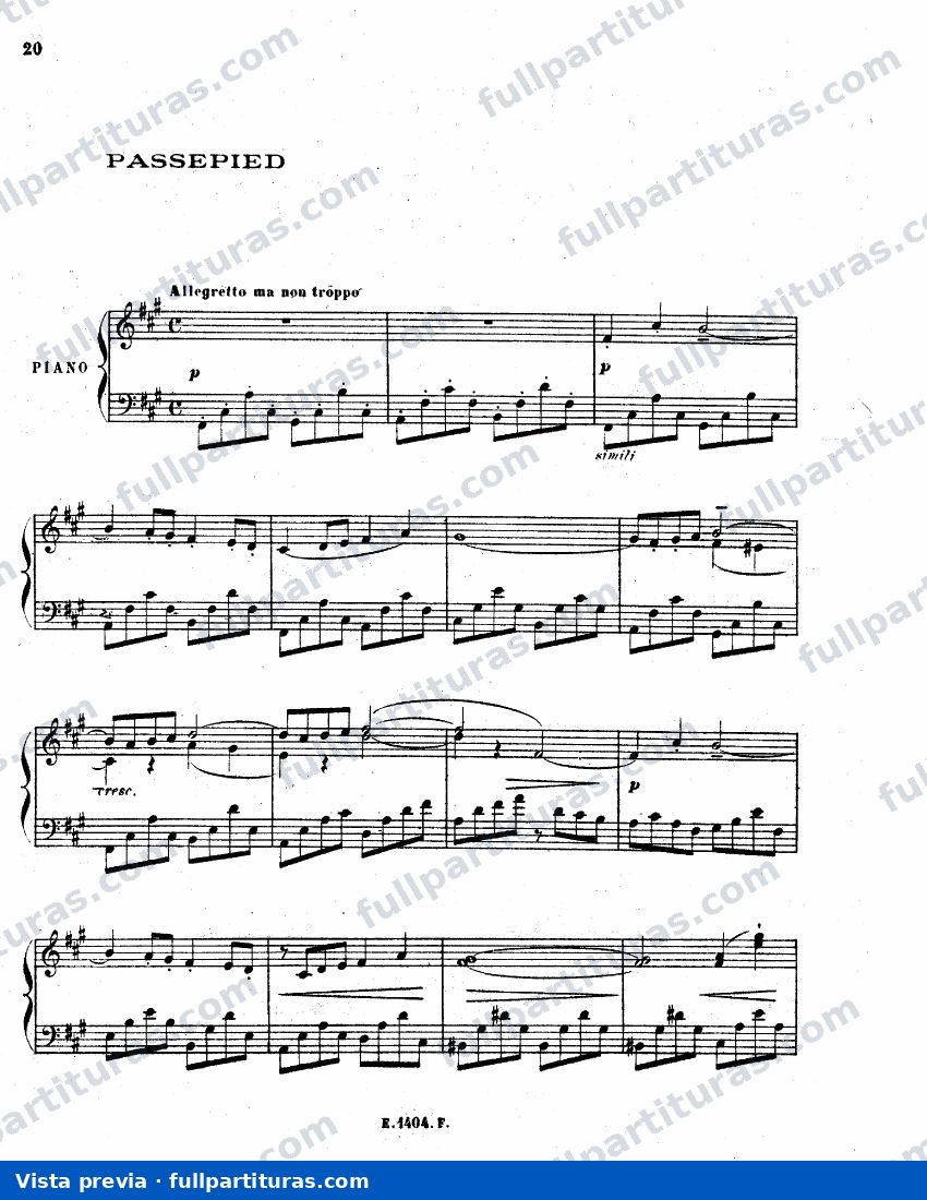 Suite_Bergamasque: Passapied — preview