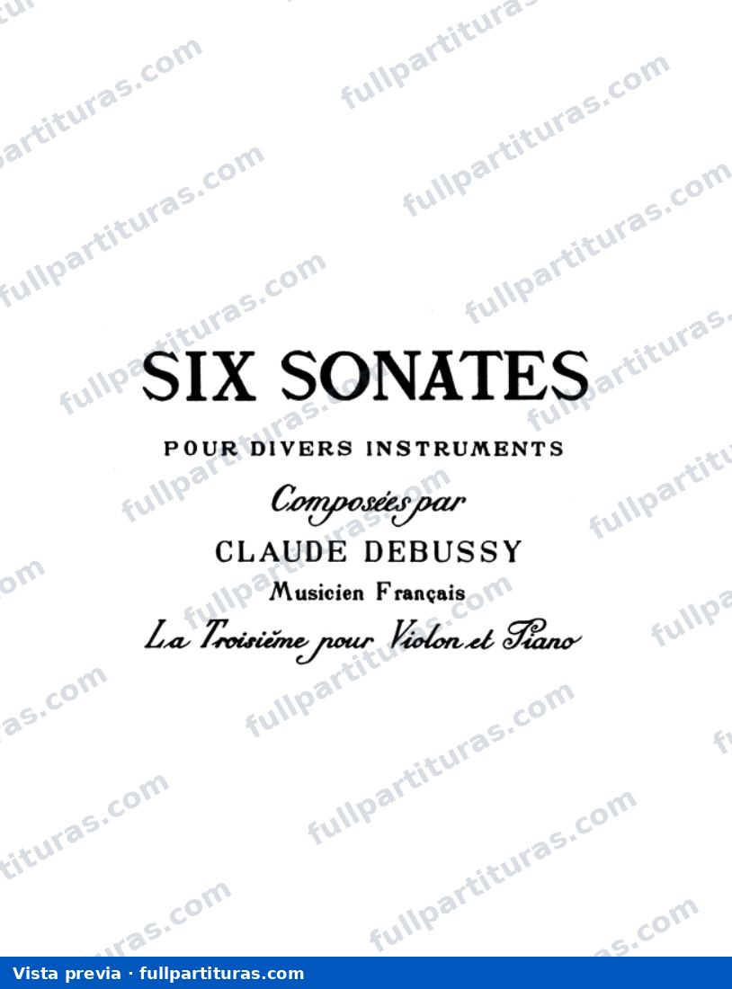 Sonatas: Sonata, Violin & Piano, G minor — preview