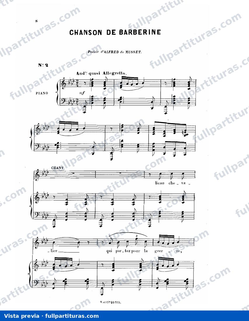 Chanson de Barberine — preview
