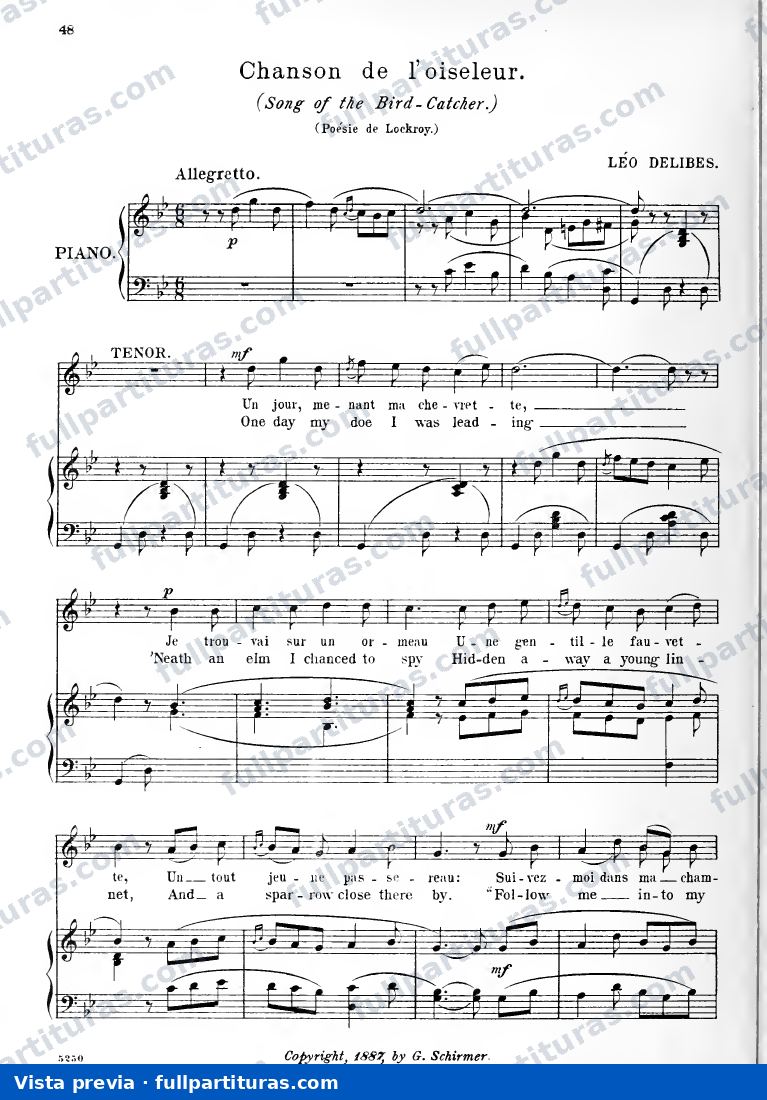 Chanson de l'oiseleur — preview