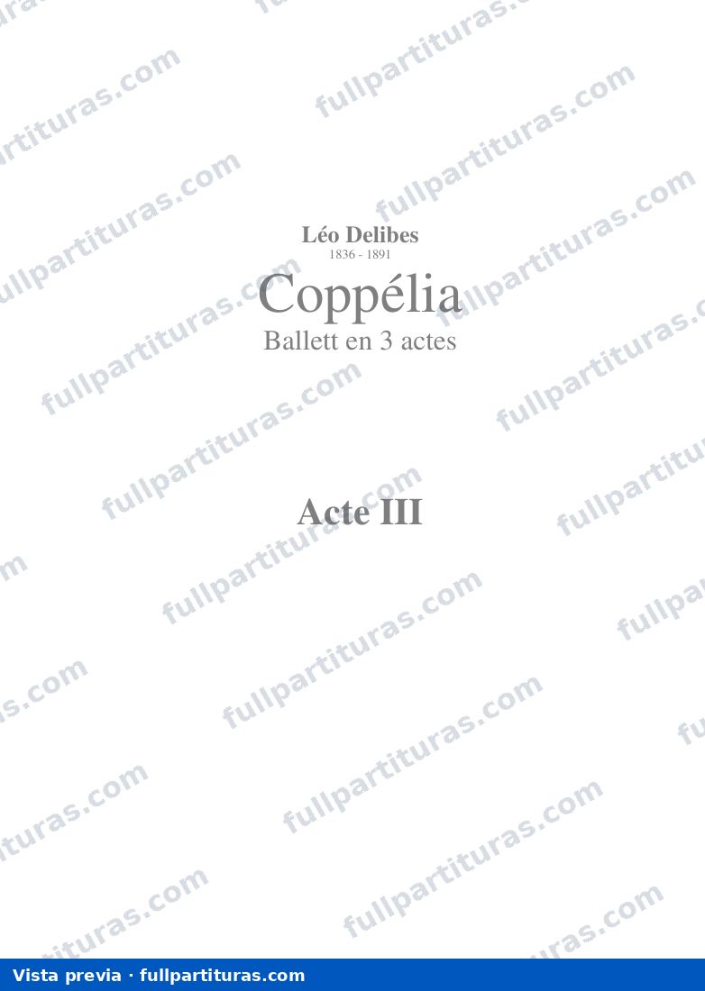 CoppÃ©lia: Acto 3 — preview