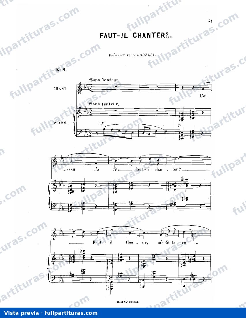 CoppÃ©lia: Faut-il chanter? — preview