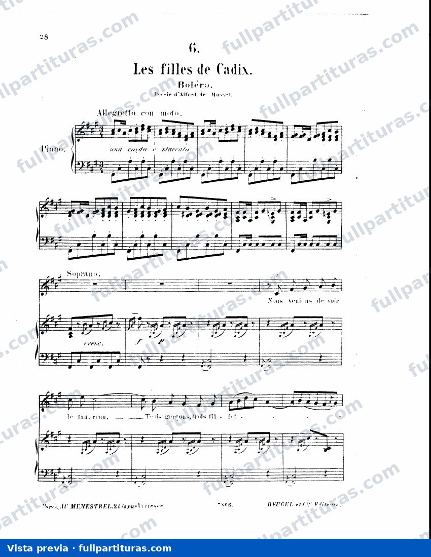 CoppÃ©lia: Les filles de Cadix — preview