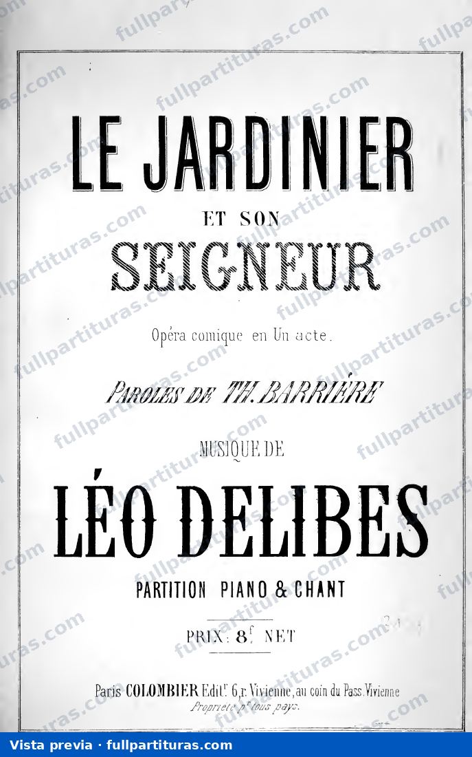 Duo de las Flores de Lakmé: Le jardinier et son seigneur — preview
