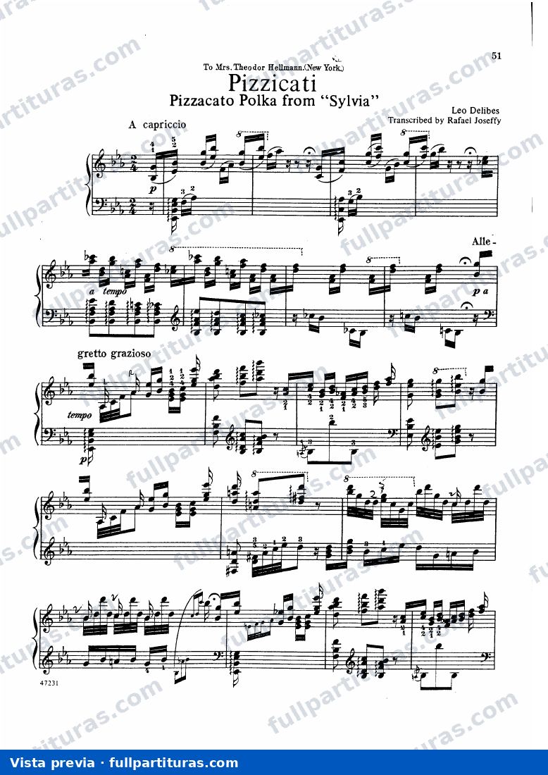Le roi l'a dit: Versión para piano — Vorschau