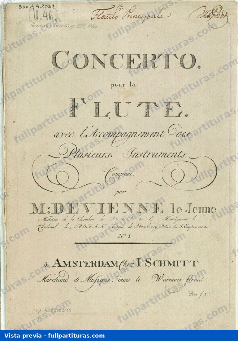 Concierto para flauta No.1 en D major — Vorschau