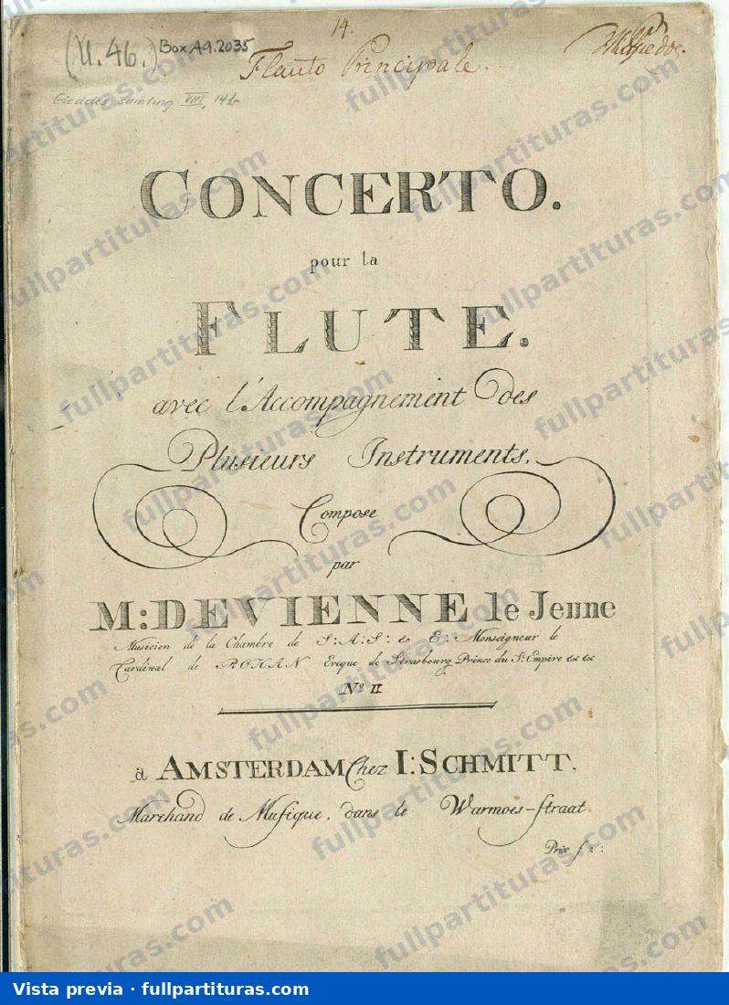 Concierto para flauta No.2 en D major — Vorschau