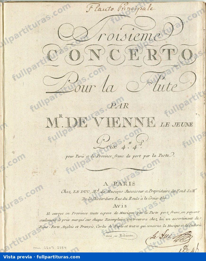 Concierto para flauta No.3 en G major — Vorschau