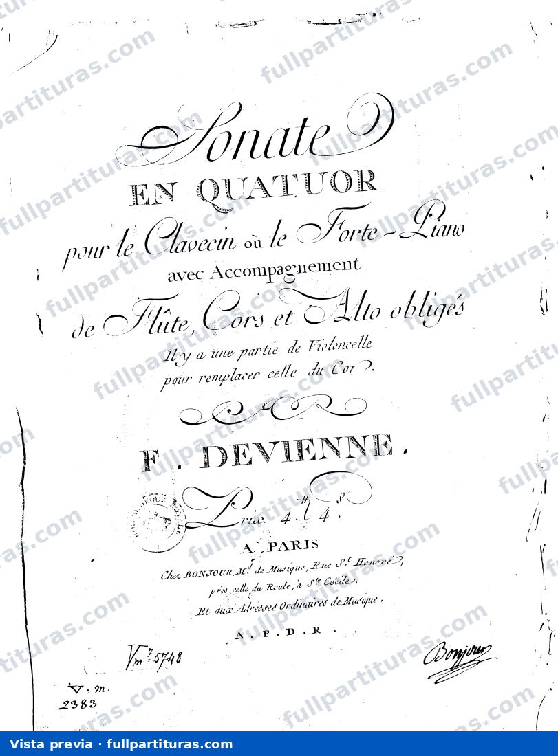 Sonate en quatuor — Vorschau