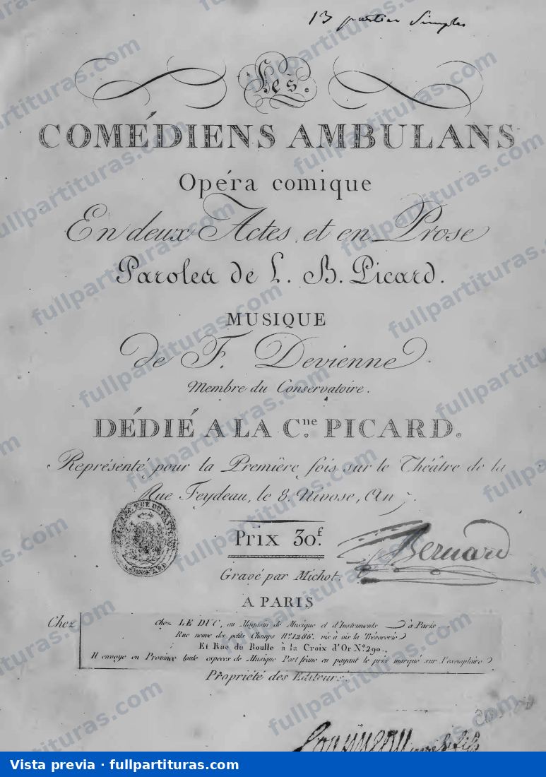 Les comédiens ambulans — Vorschau