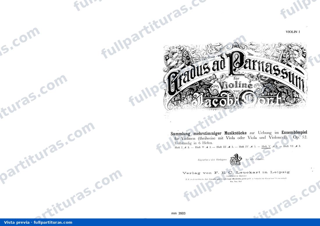 Gradus ad Parnassum, Op.52: Libro 5 — Vorschau