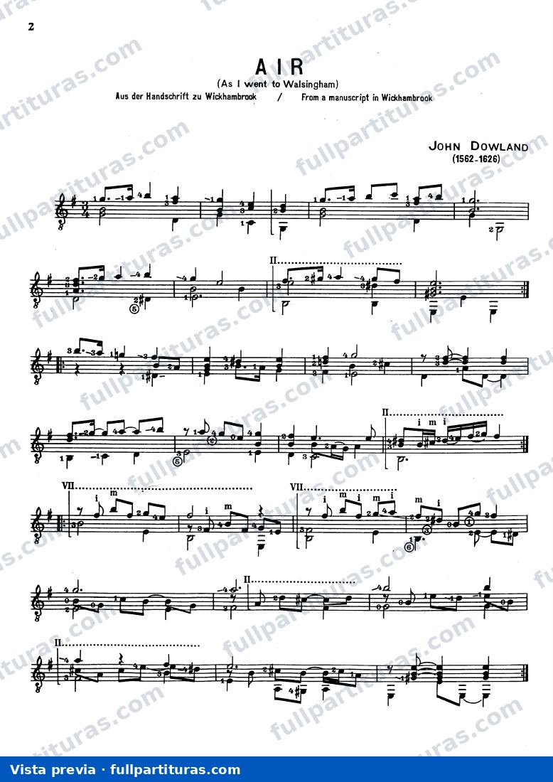 Obras para Laud o Guitarra: Aire y Gagliarda — Vorschau