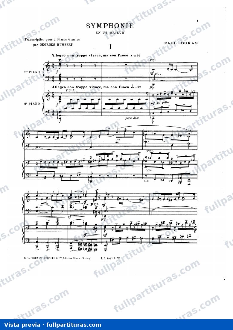Sinfonía en C: Versión para piano — Vorschau