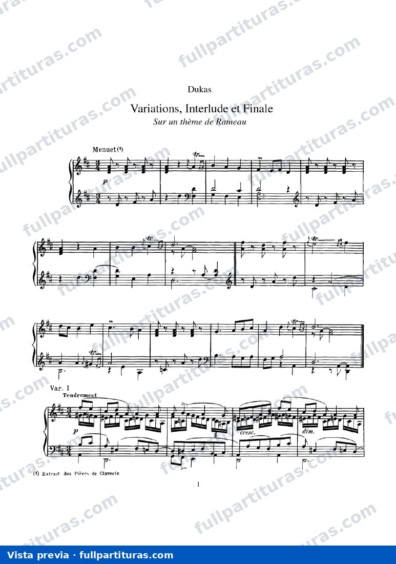 Sinfonía en C: Variations, Interlude et Finale sur un Thème de Rameau — Vorschau