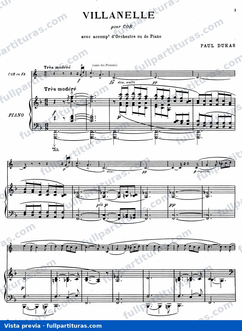Villanelle: Parte del piano — Vorschau
