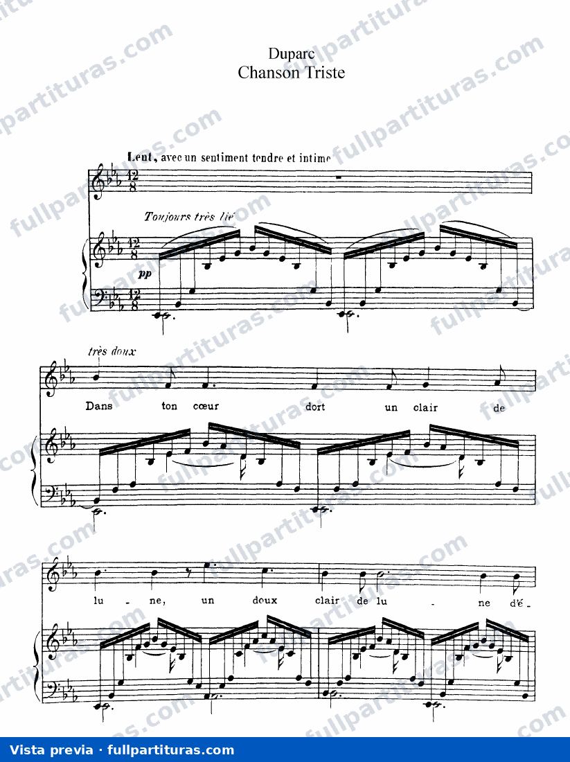 Chanson triste — Vorschau