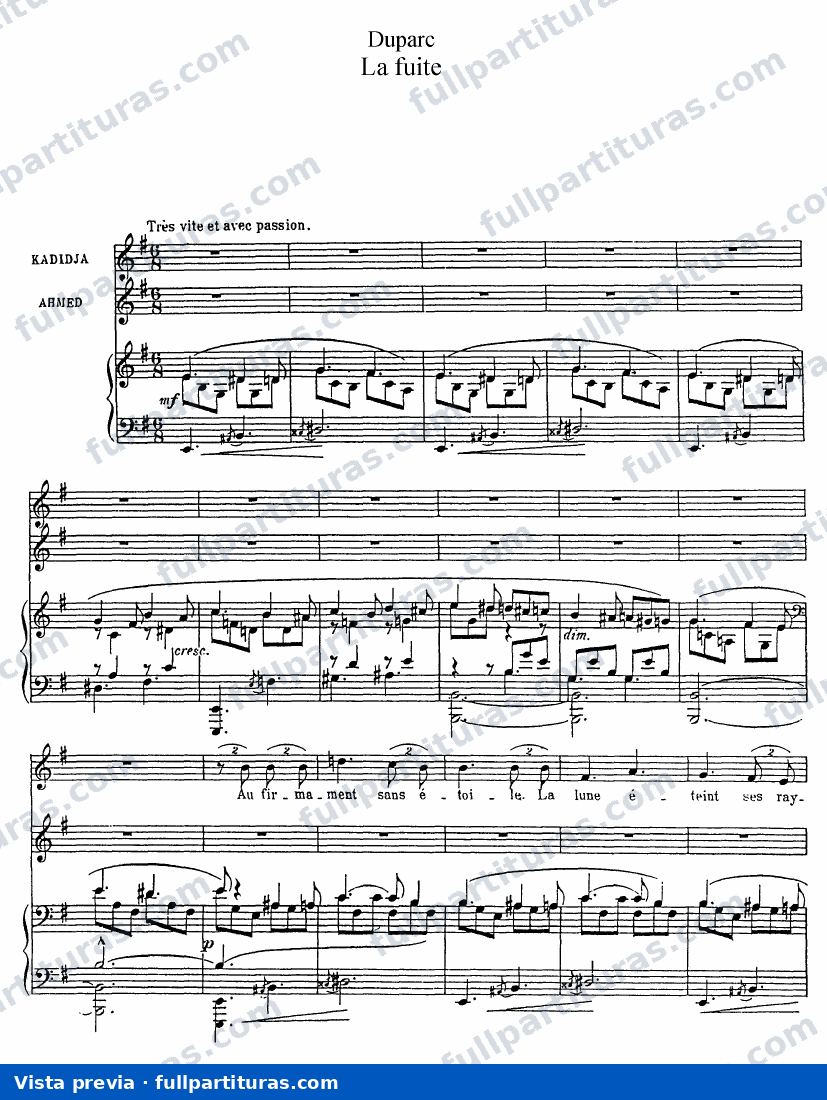La fuite — Vorschau