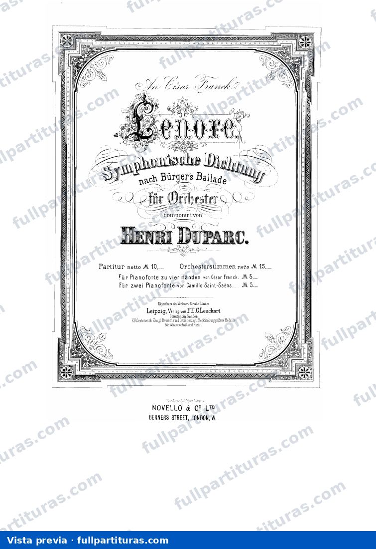 Lénore — Vorschau