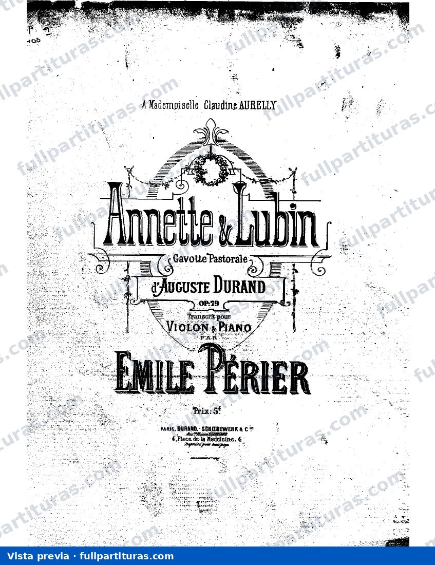 Annette et Lubin, Op.79 — Vorschau