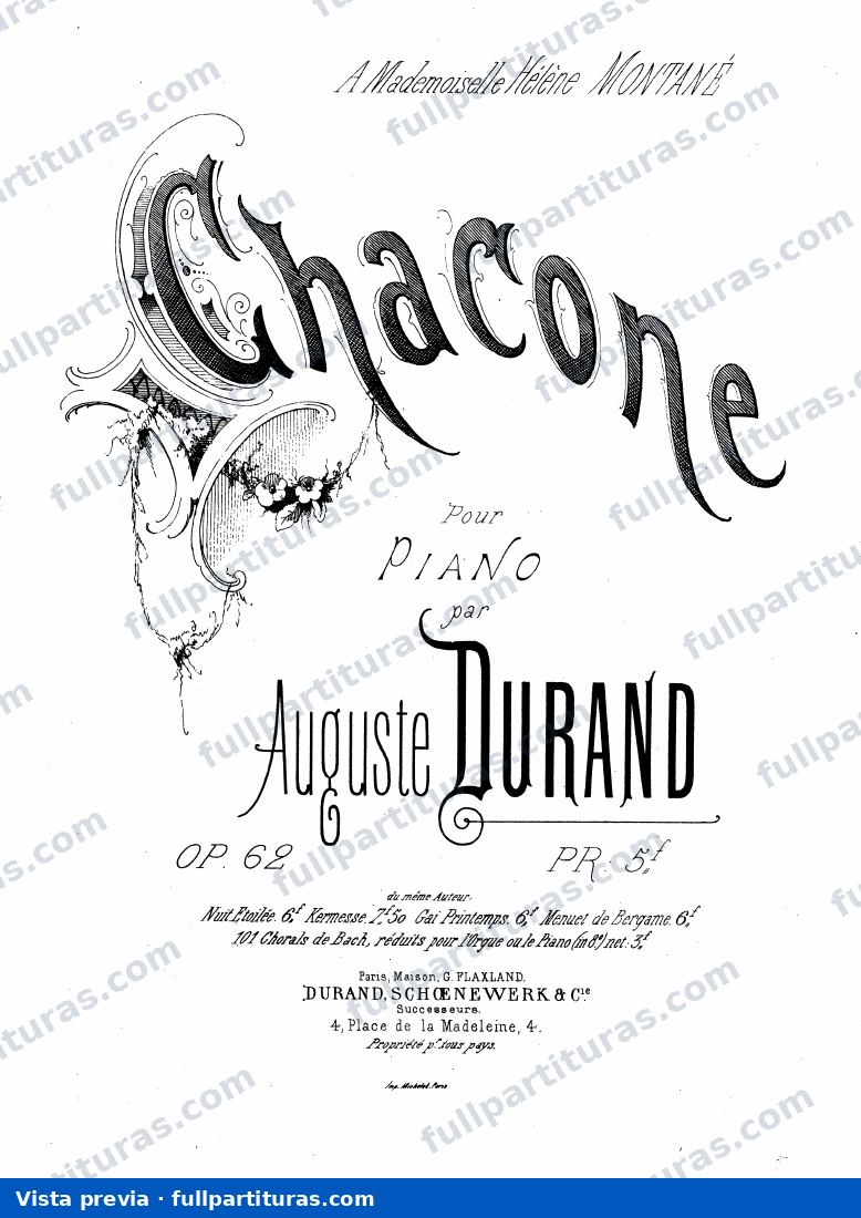 Chaconne, Op.62 — Vorschau