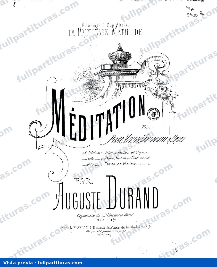 Méditation, Op.59 — Vorschau
