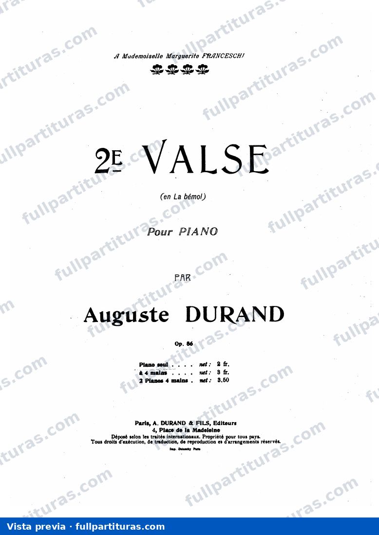 Valse No.2, Op.86 — Vorschau