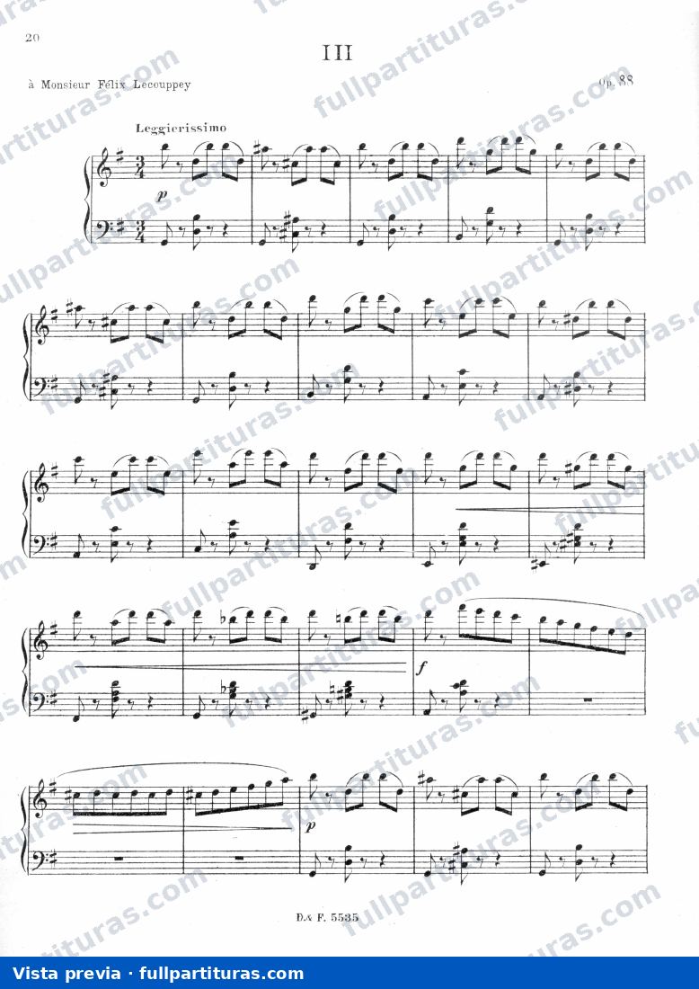 Valse No.3, Op.88 — Vorschau