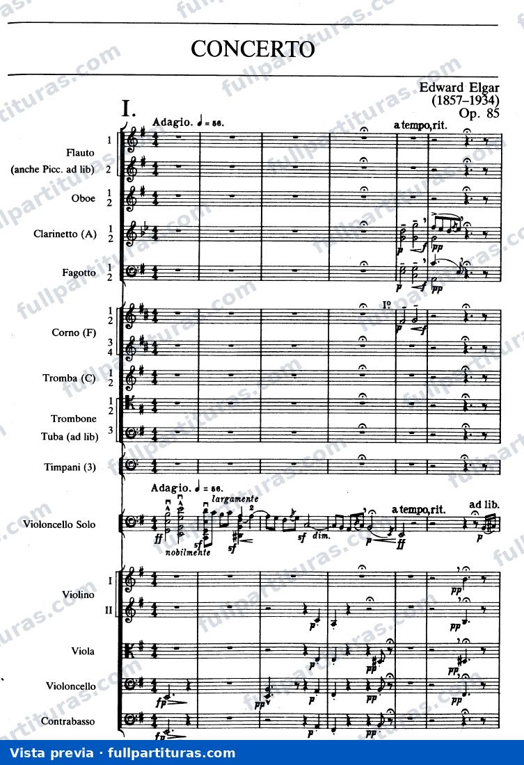 Concierto para Cello en Em Op.85 (2) — Vorschau