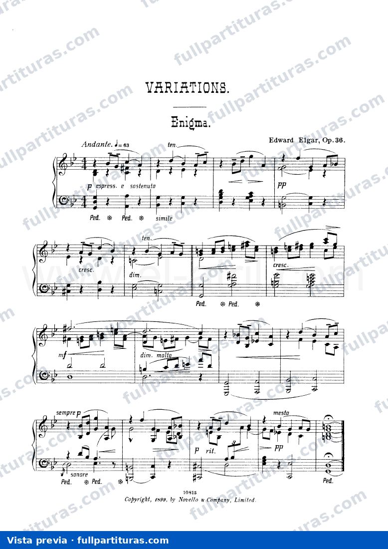 Variaciones Enigma Op. 36 — Vorschau
