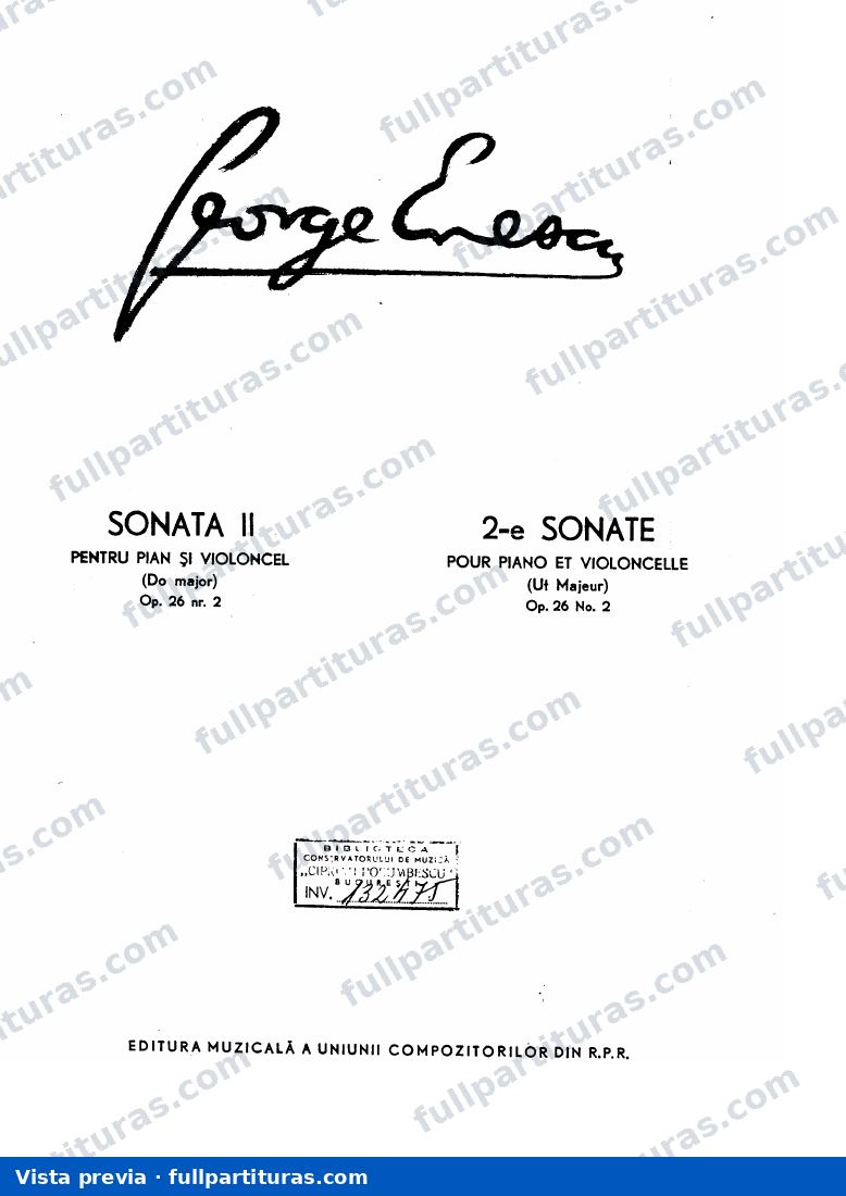 Cello Sonata, Op.26 No.2 — preview
