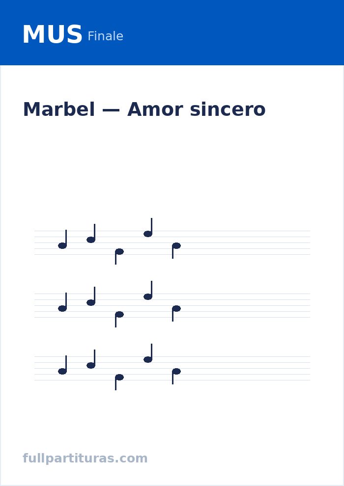 Amor sincero — visualização