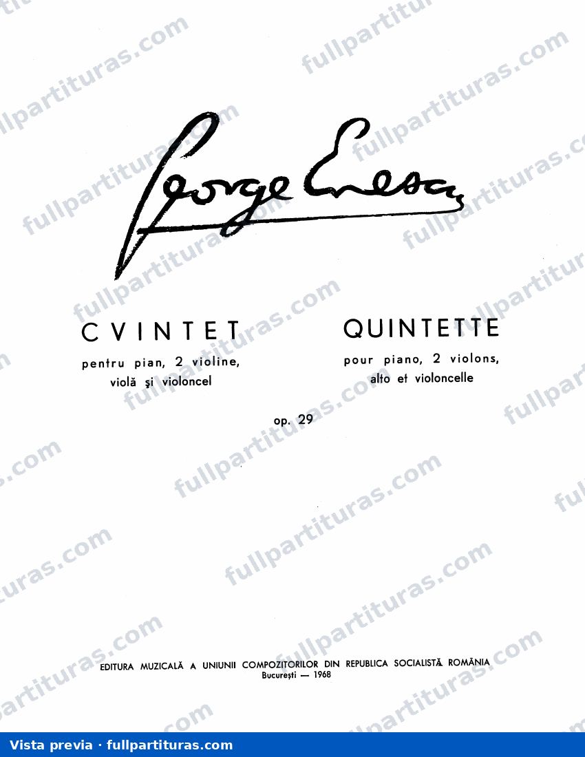 Oedipe, Op.23: Piano Quintet, Op.29 — preview
