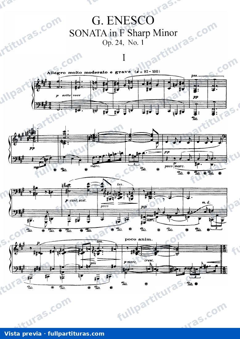 Oedipe, Op.23: Piano Sonata Op.24 No.1 — preview