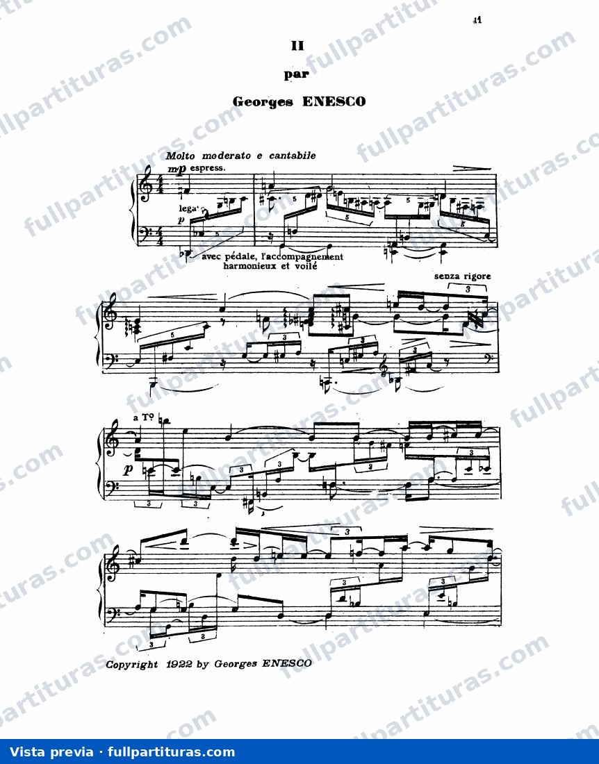 Oedipe, Op.23: Pièce pour piano sur le nom de Fauré — preview