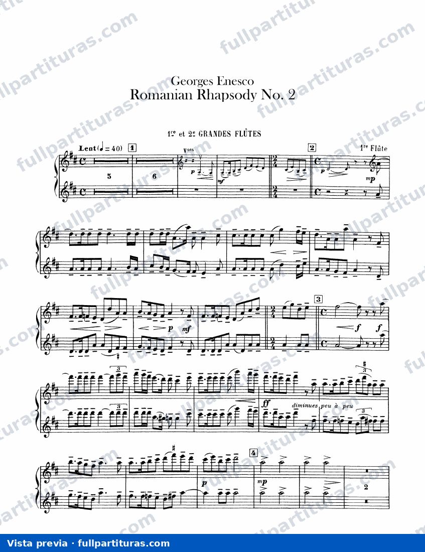 2 Romanian Rhapsodies, Op.11: Partichelas (2) — preview